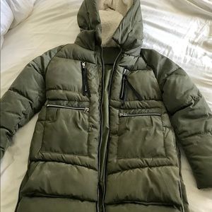 Never worn Army Green Down Coat